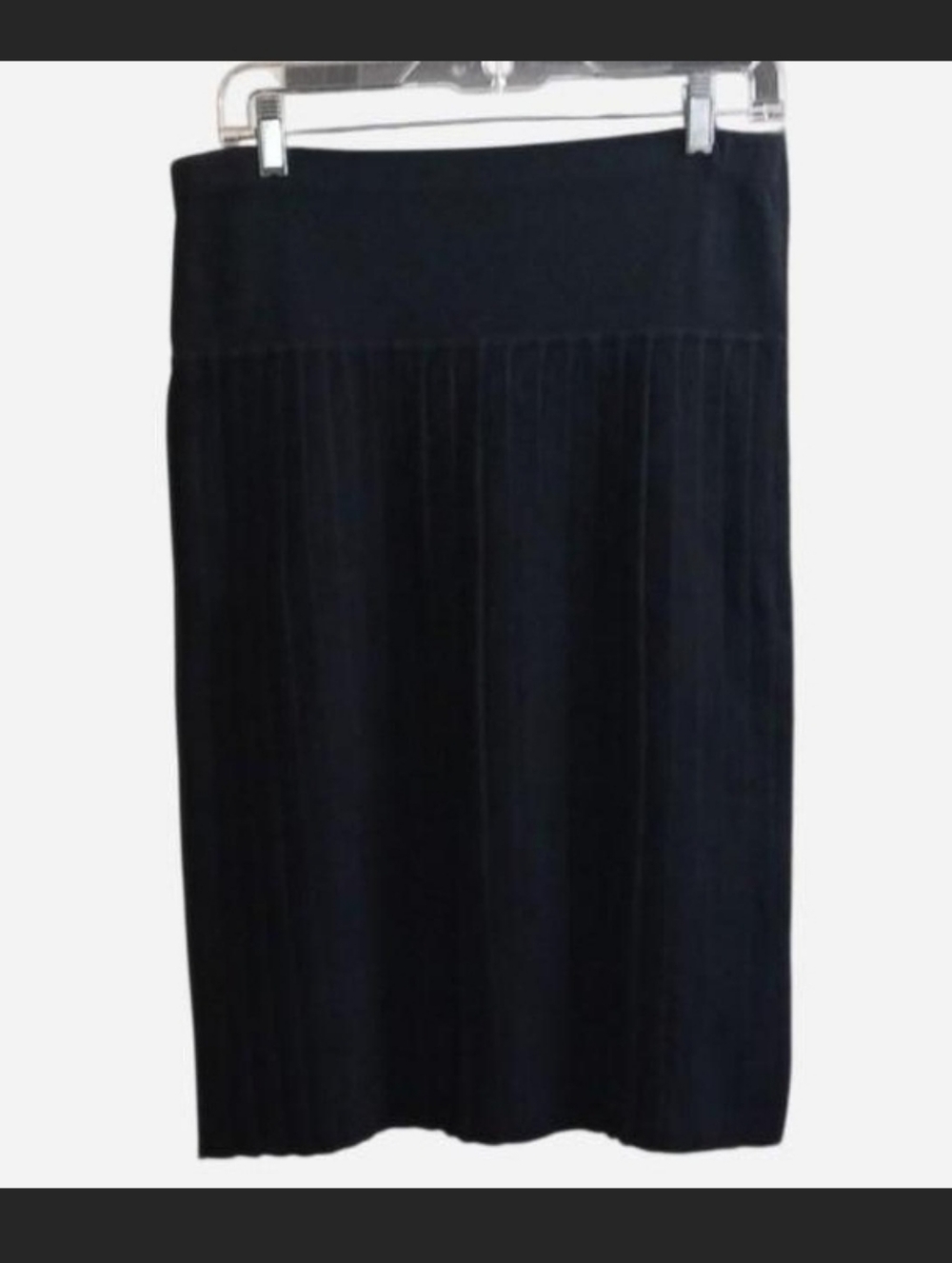 Yarns & Stiches black pleated midi skirt